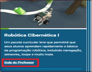 Link para o guia do professor na plataforma CoderZ​